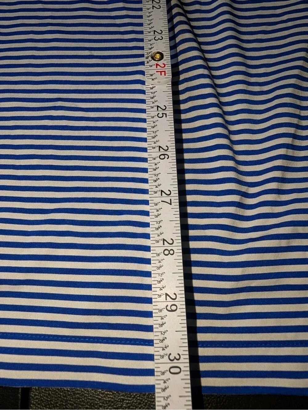 Polo Ralph Lauren Performance Polo Blue White Stripe Medium